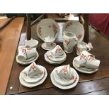 An Art deco style tea set (approximately 35 pieces)