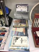 A quantity of books on ships Military aircraft engineering etc.