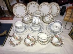 A 14 piece Aynsley tea set and 2 other part tea sets