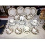 A 14 piece Aynsley tea set and 2 other part tea sets