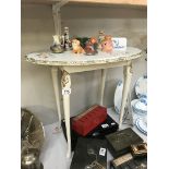 A decorative occasional table