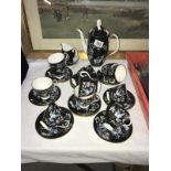A fabulous 27 piece Royal Albert Oriental coffee set