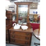 A mirror backed hall sideboard