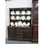 A 1930's dark wood dresser