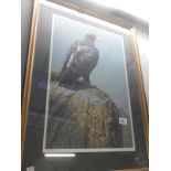A ltd. ed. print of an Eagle high upon a mountain top, no.