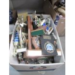 A box full of old trophies,