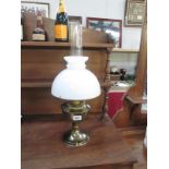 An oil lamp