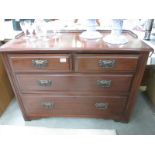 A 2 over 3 chest of drawers