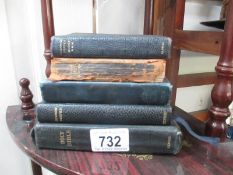 5 old bibles etc