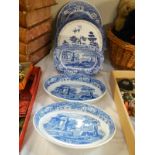 A Spode cake stand,