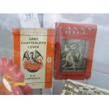 A Penguin Books Lady Chatterley's Lover and a copy of Fanny Hill