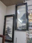 Two framed and glazed oriental pictures