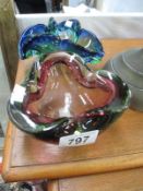 2 Murano glass bowls