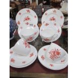 4 Royal Crown Derby trios (12 pieces)