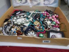 A box of costume jewellery