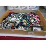 A box of costume jewellery