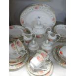 A Royal Doulton tea set with approx.