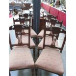 A set of 6 dining chairs