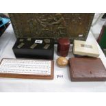 A quantity of games including cribbage,