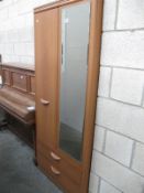 A 2 door (1 with mirror),