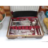 A boxed 43 piece cutlery set (box is a/f)