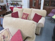 A good 3 seater settee and one armchair