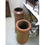 2 garden chimney pots