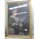 An Edwardian framed and glazed Pears print of Bubbles by Millais