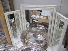 A vintage dressing table mirror