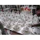 A Royal Albert Berkeley dinner set approximately 85 pieces