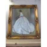 A glazed print in gilt frame after J Pemberton Longman signed entitled The Sound of Music,