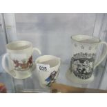 Rare Crown Devon Commodore John Paul Jones tankard,