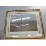 A framed and glazed limited edition print 305/500 The Meynell by John King