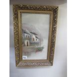 A framed oil on canvas coastal scene European school