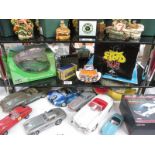 A large quantity of boxed and unboxed die-cast including Revell, Matchbox, tinplate,