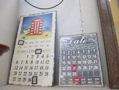 2 vintage wall calendars