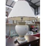 A large table lamp