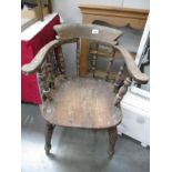 An oak elbow chair