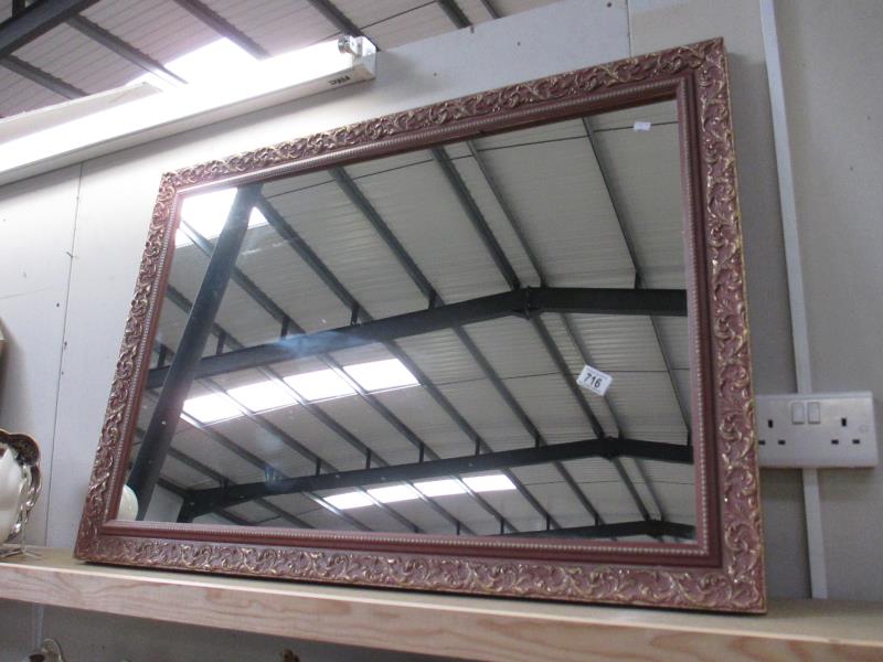 A large rectangular mirror