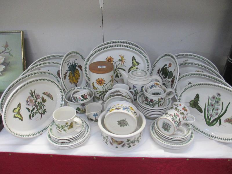 Approximately 45 pieces of Portmeirion Botanic Garden dinnerware