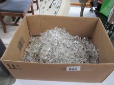 A quantity of chandelier crystals