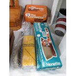 3 vintage Nenette Polishers for Car and Home and a The Cornette exhaust ejector