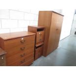 A 2 door drawer wardrobe,