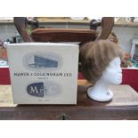 A Mawer & Collingham Ltd Lincoln hatbox and a Canadian fur hat