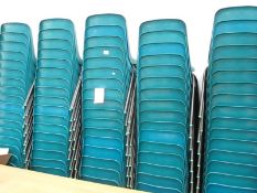 84 green plastic school style chairs