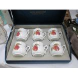 A boxed set of Royal Worcester items