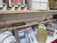 A vintage hanging airer