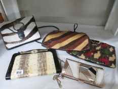 5 vintage evening bags