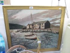 A good seacsape oil on board signed Ryenolds 57