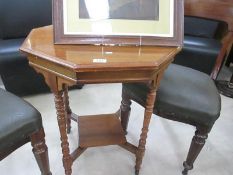 A good mahogany octagonal side table